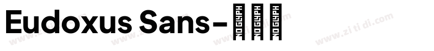 Eudoxus Sans字体转换